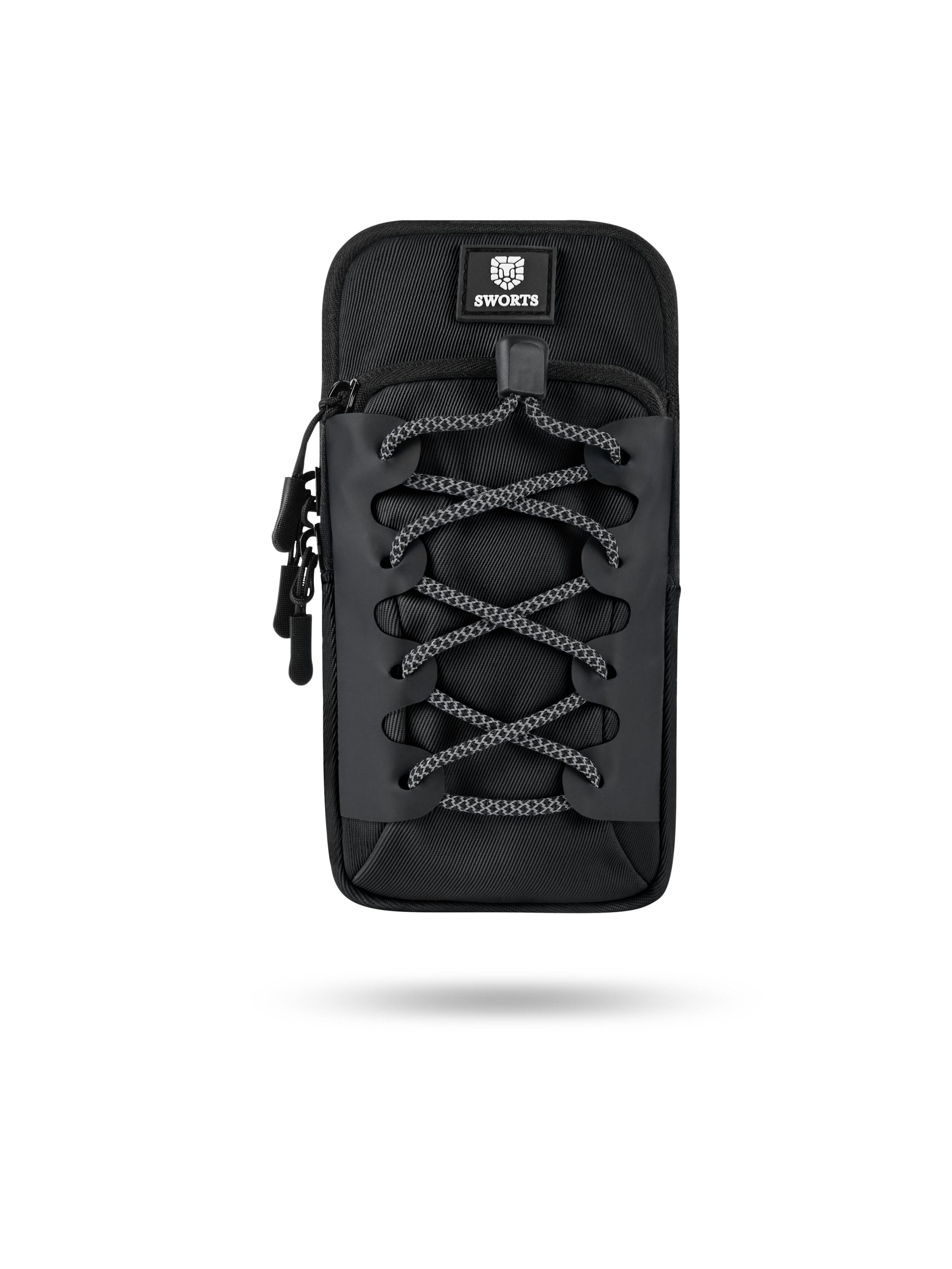 SWORTS Sports Bag 'Run Arm Bag' in Black: front