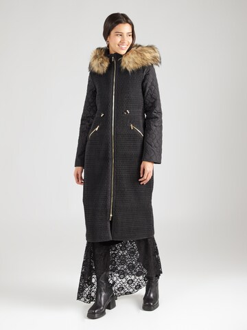 Karen Millen Winter Coat in Black: front