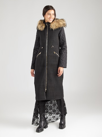 Manteau d’hiver Karen Millen en noir : devant