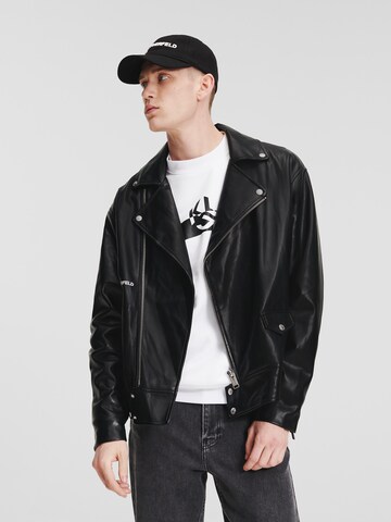 KARL LAGERFELD JEANS Übergangsjacke in Schwarz: Vorderseite