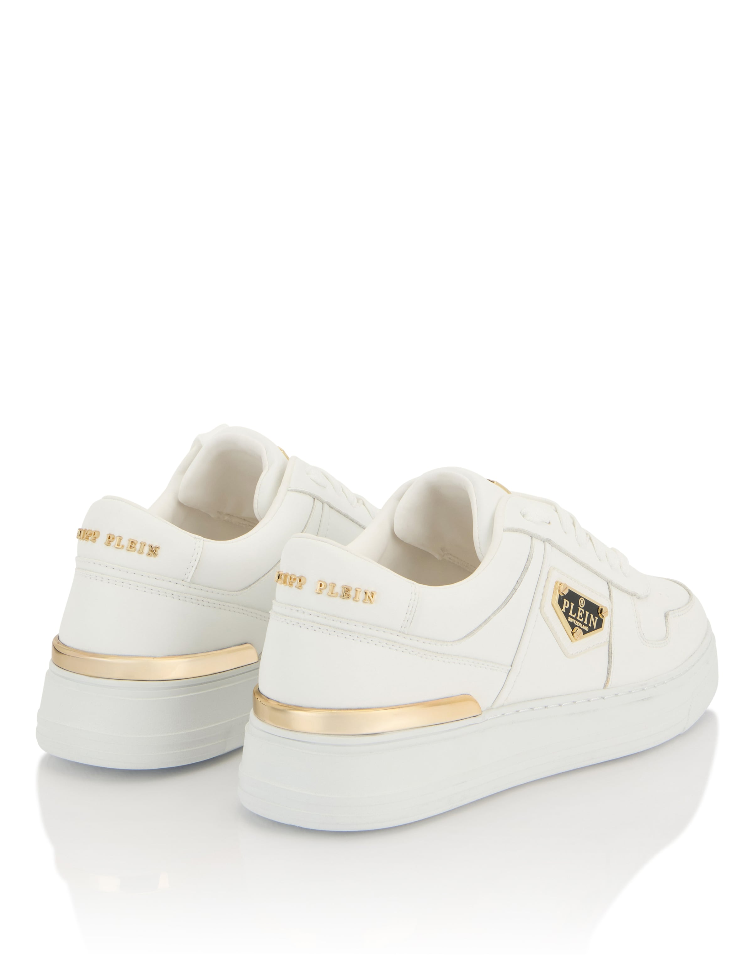 Sneaker bassa di Philipp Plein in bianco