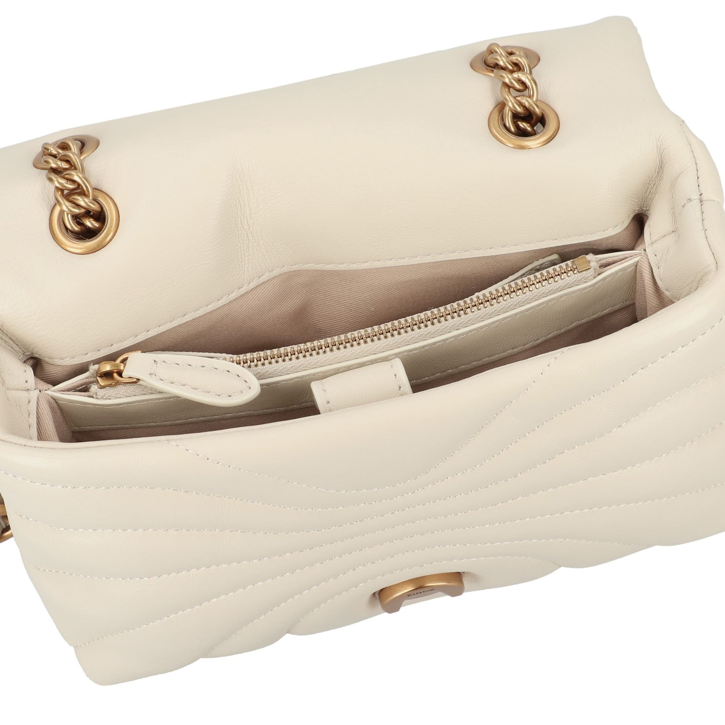 PINKO Чанта с презрамки 'Love' в бежово