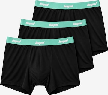 Loyal Athletics by Kontra K 3er-Pack Boxershorts in Slim Fit in Schwarz: Vorderseite