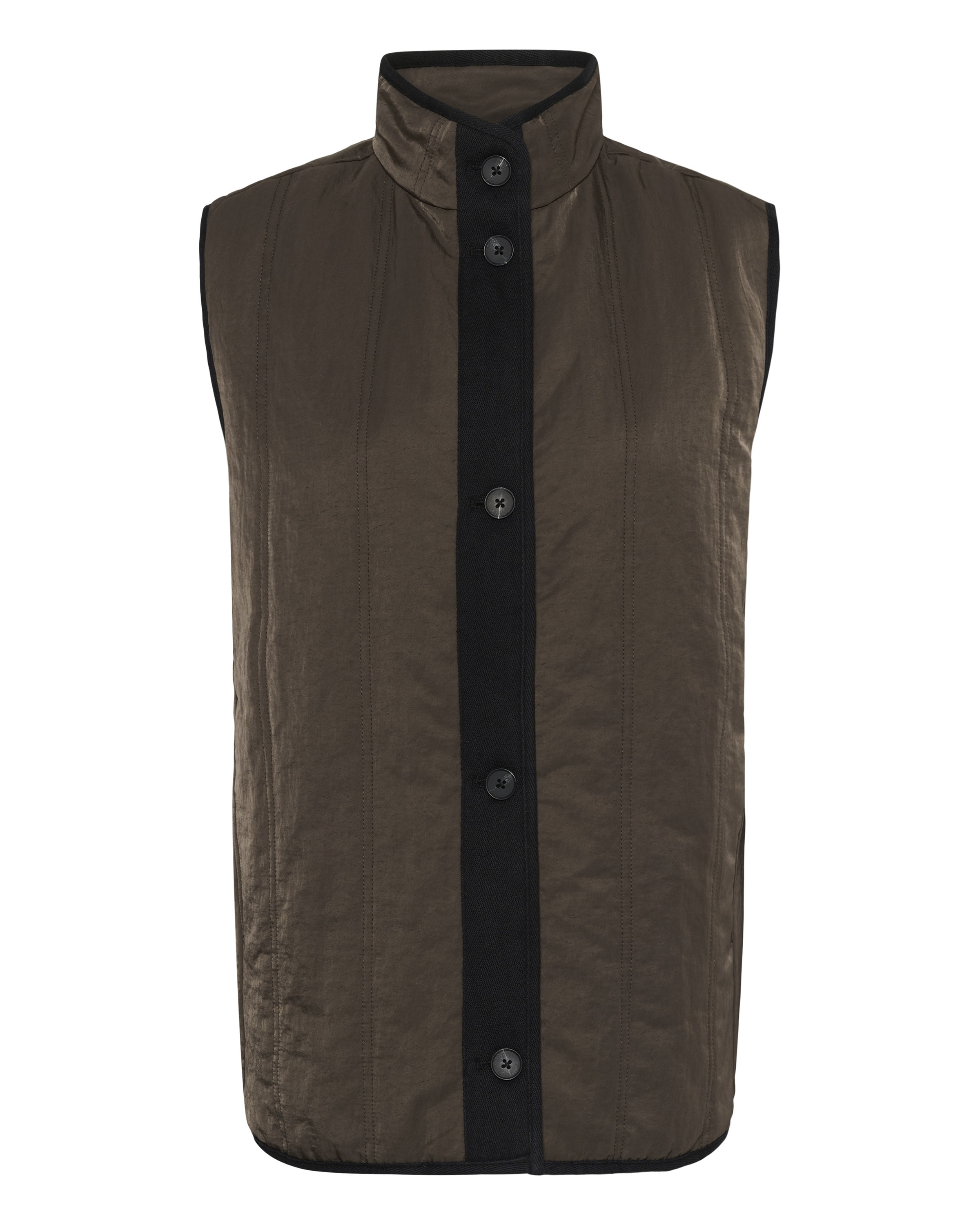 SOAKED IN LUXURY - Chaleco en marrón: frente
