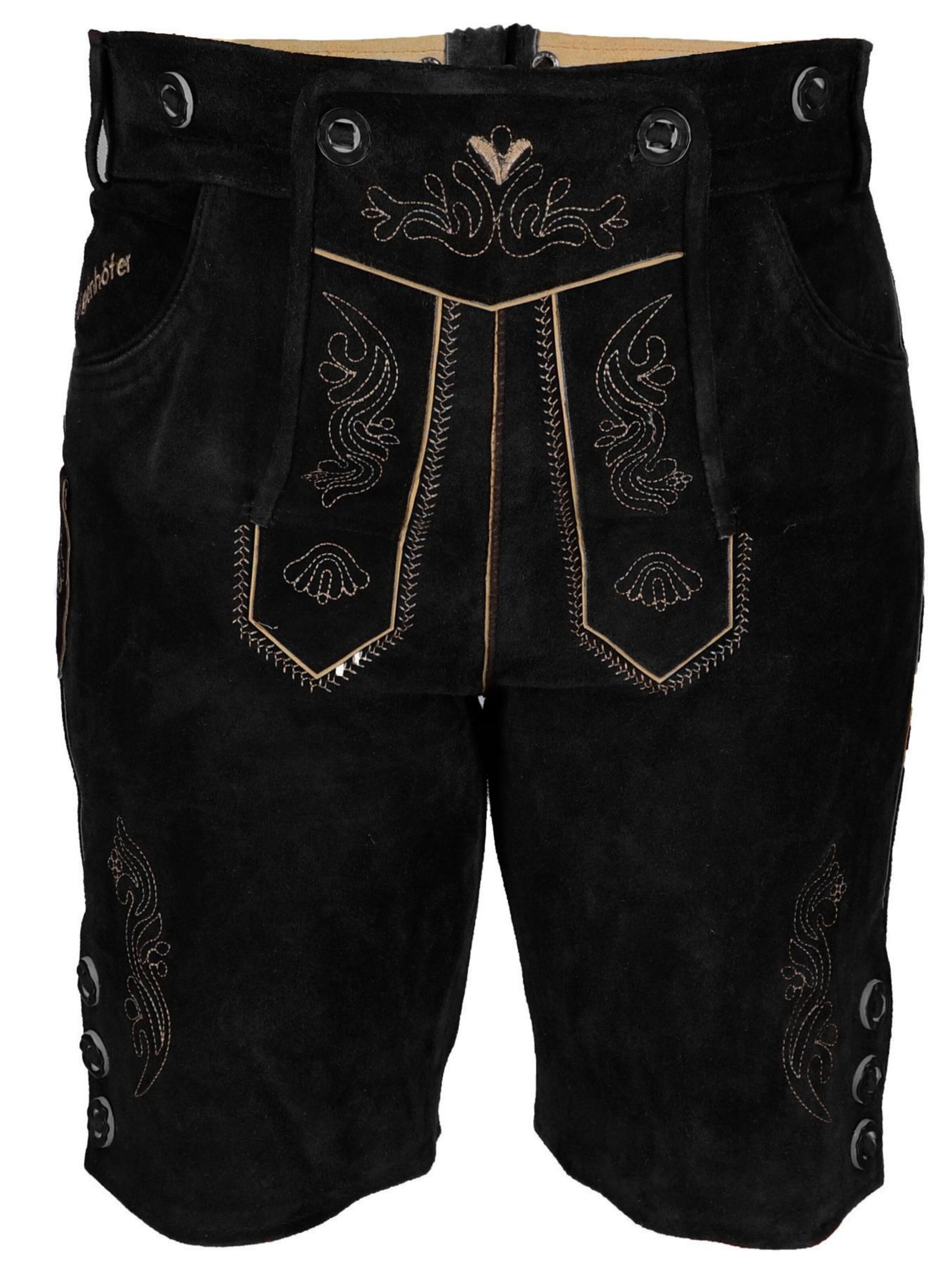 Steigenhöfer Regular Trachtenhose 'Annika'‌‌‌‌ in Schwarz