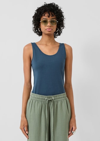 QS Top in Blau: Vorderseite