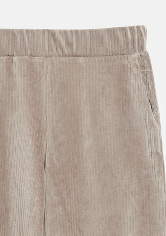 Wide Leg Pantalon s.Oliver en marron : devant