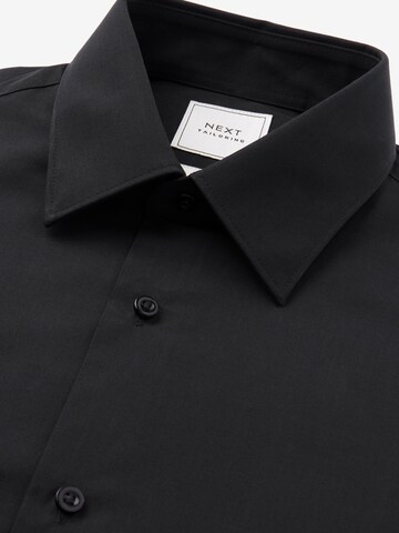 Next Slim Fit Hemd in Schwarz