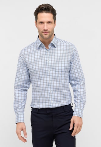 ETERNA Regular fit Zakelijk overhemd in Blauw: voorkant