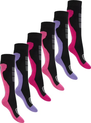 footstar Athletic Socks 'Alpine' in Pink: front