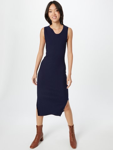 JUST FEMALE Knitted dress 'Elegant' in Blue: front