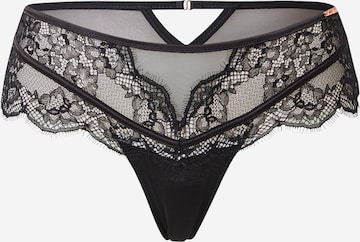 Hunkemöller - Tanga en negro: frente