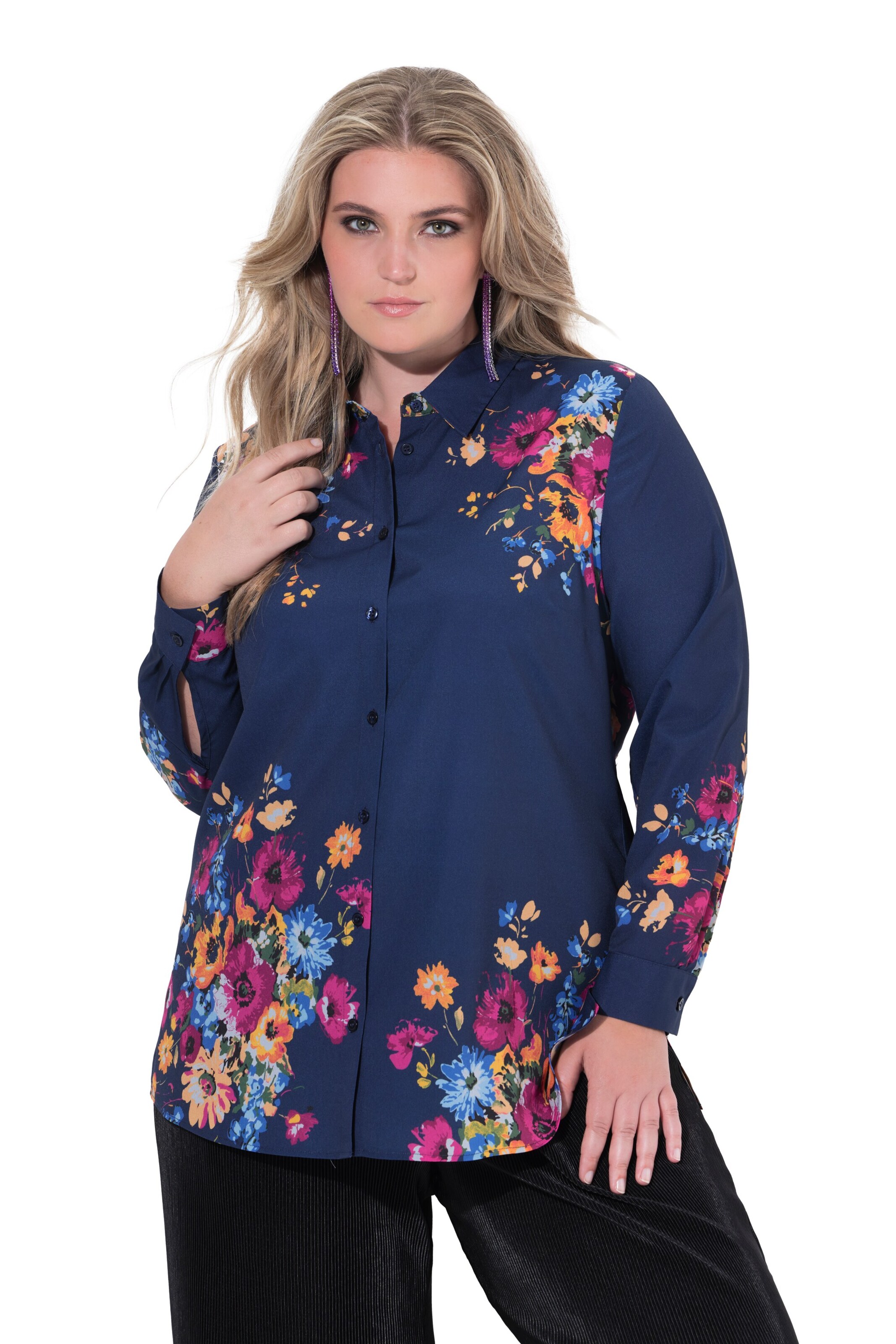 MIAMODA Blouse in Blauw: voorkant