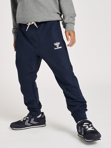 Hummel Regular Workout Pants in Blue: front