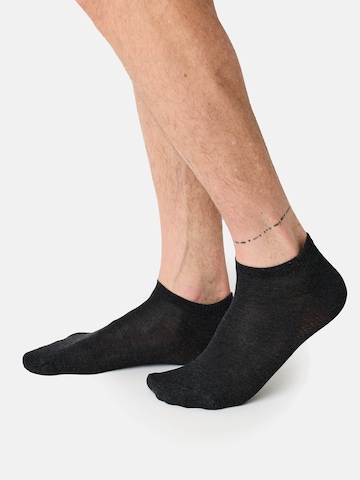 Nur Die Ankle socks ' Bambus ' in Grey