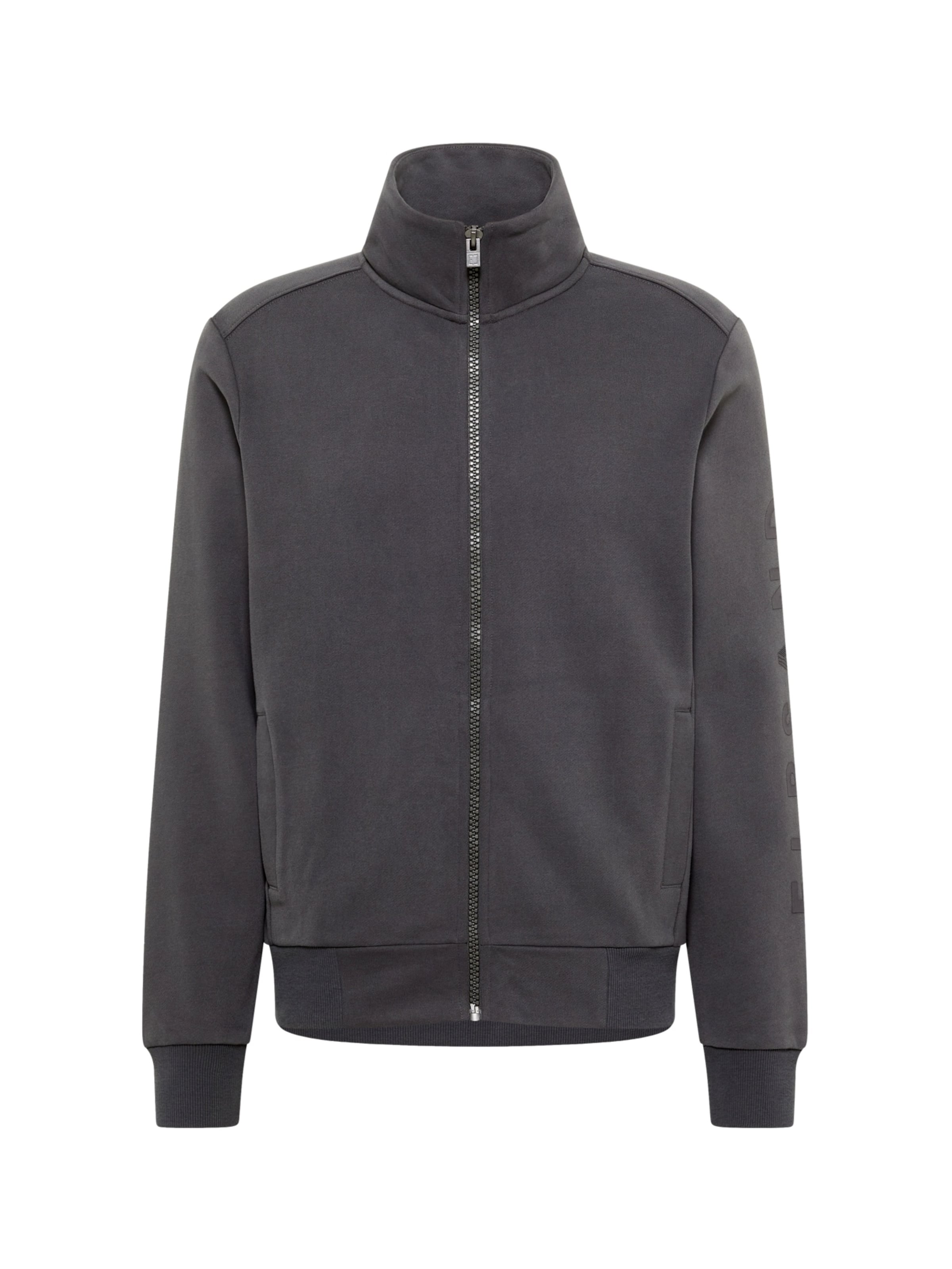 Elbsand Zip-Up Hoodie 'Levin' in Dark grey, Item view