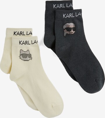 Calzino di Karl Lagerfeld in nero: frontale