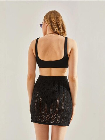 Jupe Bianco Lucci en noir