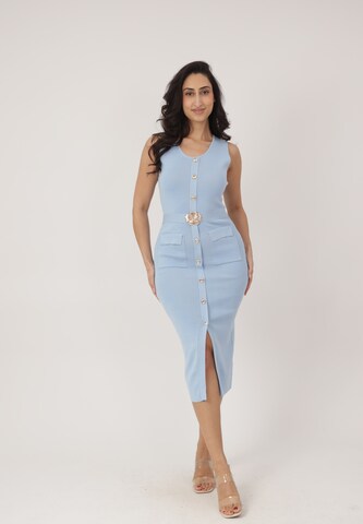 Abito in maglia di Elara in blu