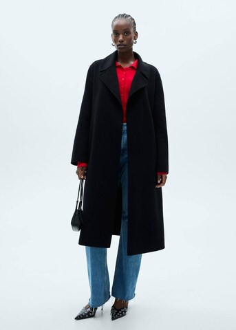 MANGO Mantel 'Batin' in Schwarz: Vorderseite