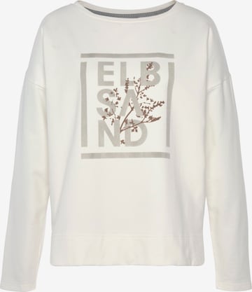 Elbsand Sweatshirt i vit: framsida