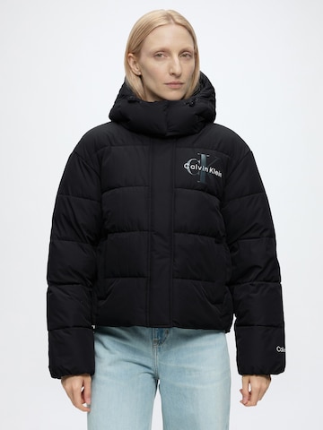 Calvin Klein Jeans Zimska jakna | črna barva: sprednja stran