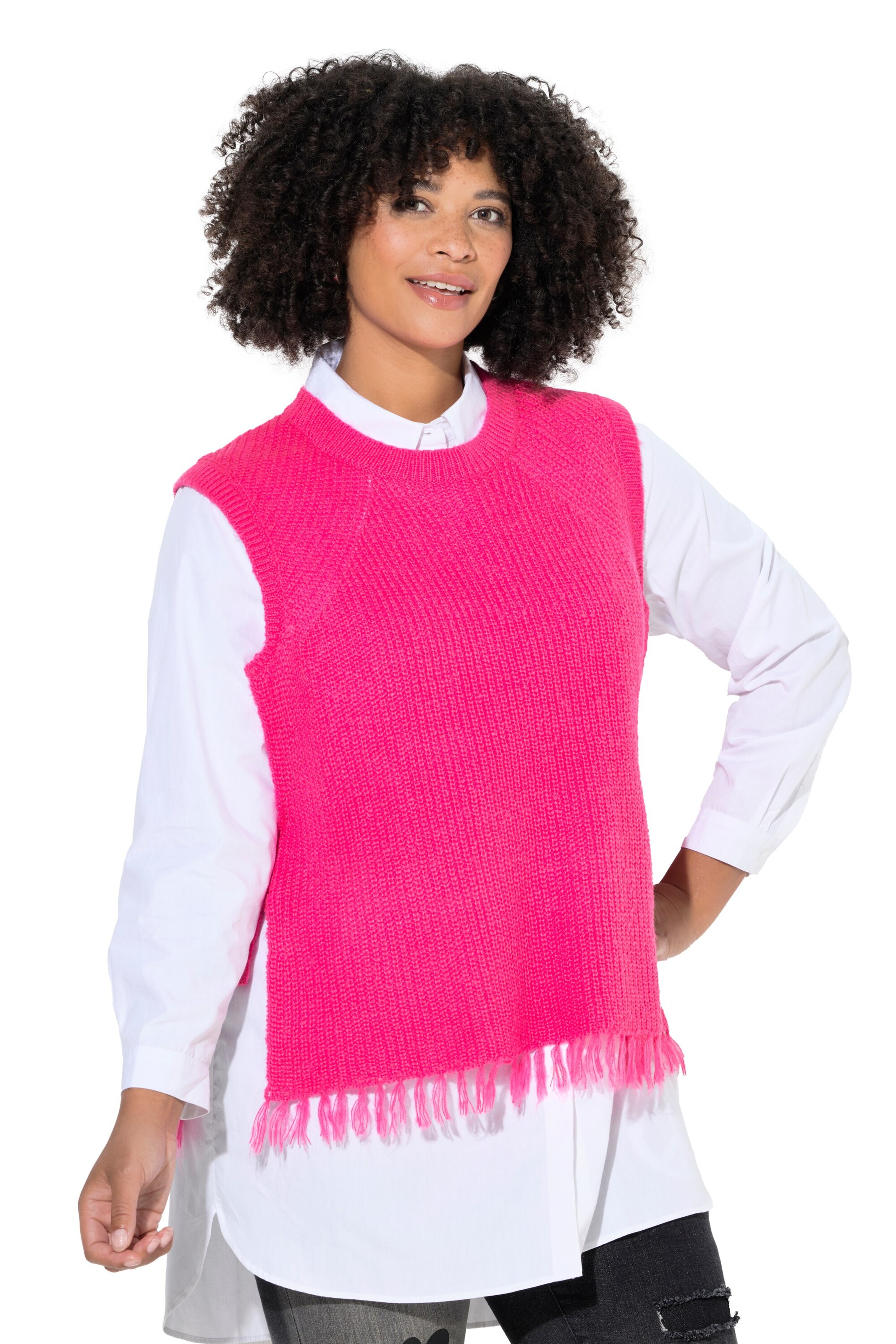Pull-over Angel of Style en rose : devant