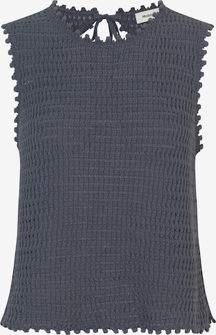 mėlyna modström Megzta palaidinė be rankovių 'Mie': priekis