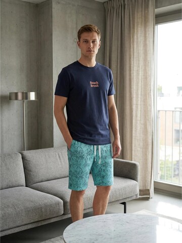 Pyjama court Phil & Co. Berlin en bleu