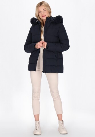 Usha Winter Coat in Blue