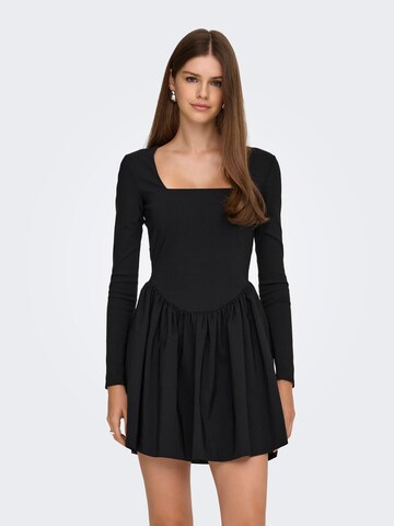 Robe 'ONLMenia' ONLY en noir : devant