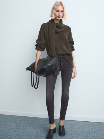 MANGO Слим фит Дънки 'NEWISA' в сиво