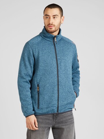 CMP Regular fit Funktionele fleece-jas in Blauw: voorkant