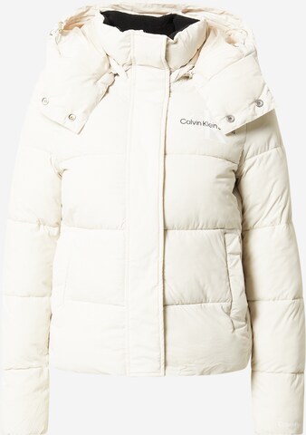 Calvin Klein Jeans Zimska jakna | bela barva: sprednja stran