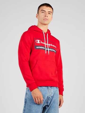 Champion Authentic Athletic Apparel Sweatshirt in Red: front