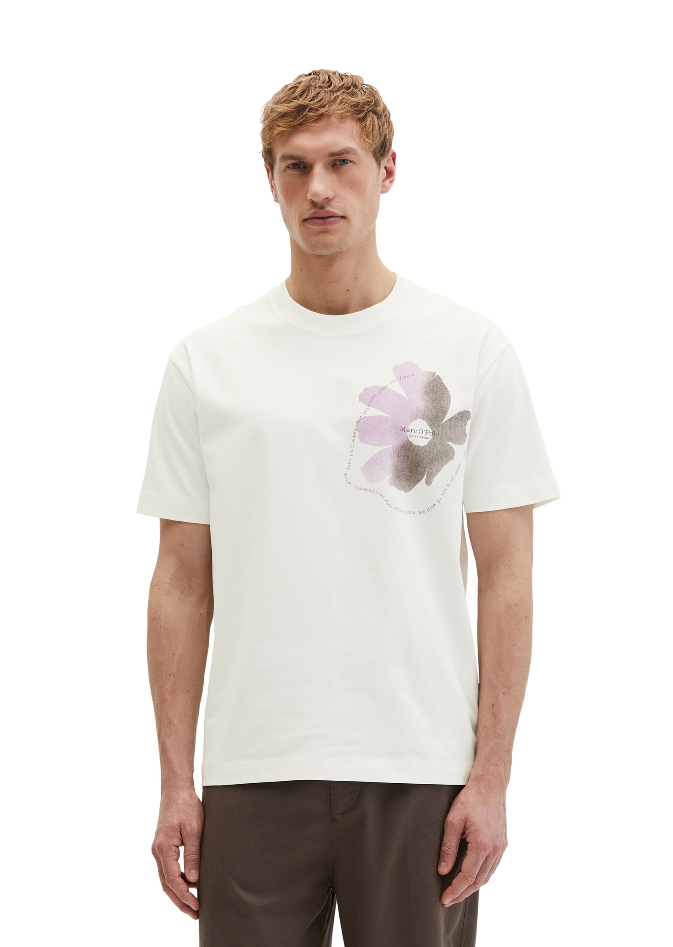 Marc O'Polo Shirt in Wit: voorkant