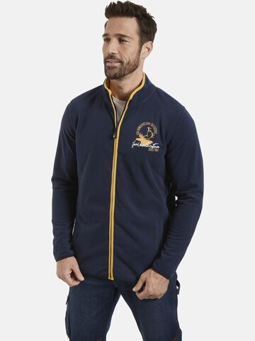 Jan Vanderstorm Fleecejacke in Blau: Vorderseite