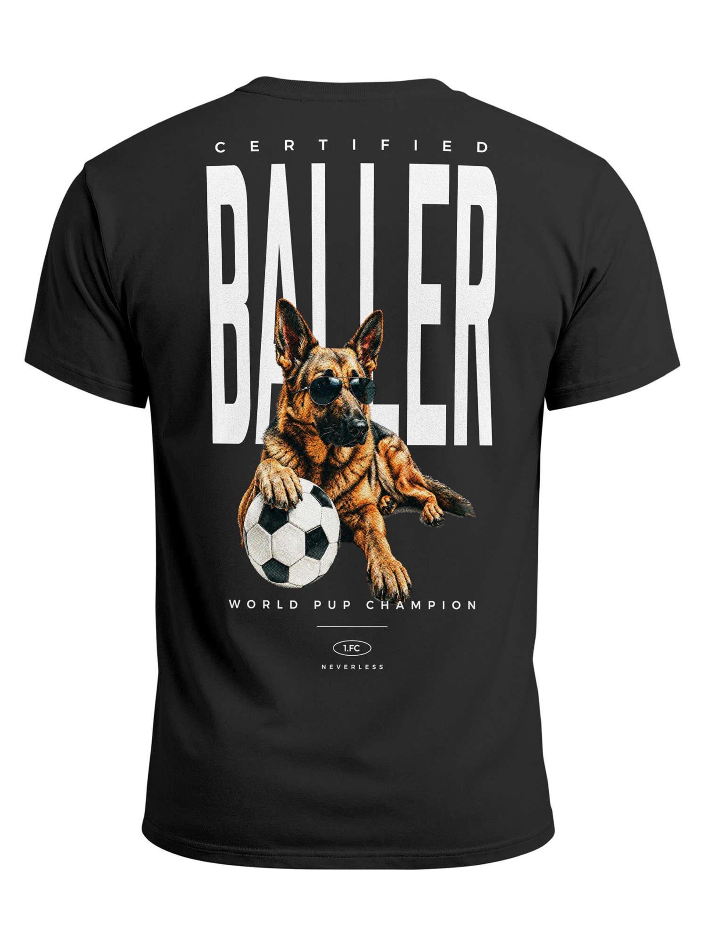 Neverless Shirt 'Pub Champion'‌‌ in Schwarz: Vorderseite