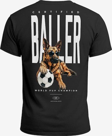 Neverless Shirt 'Pub Champion' in Schwarz: Vorderseite