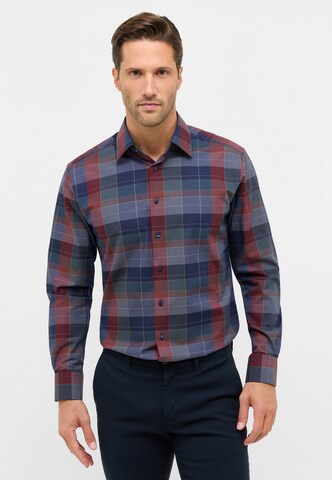 ETERNA Regular fit Zakelijk overhemd in Blauw: voorkant