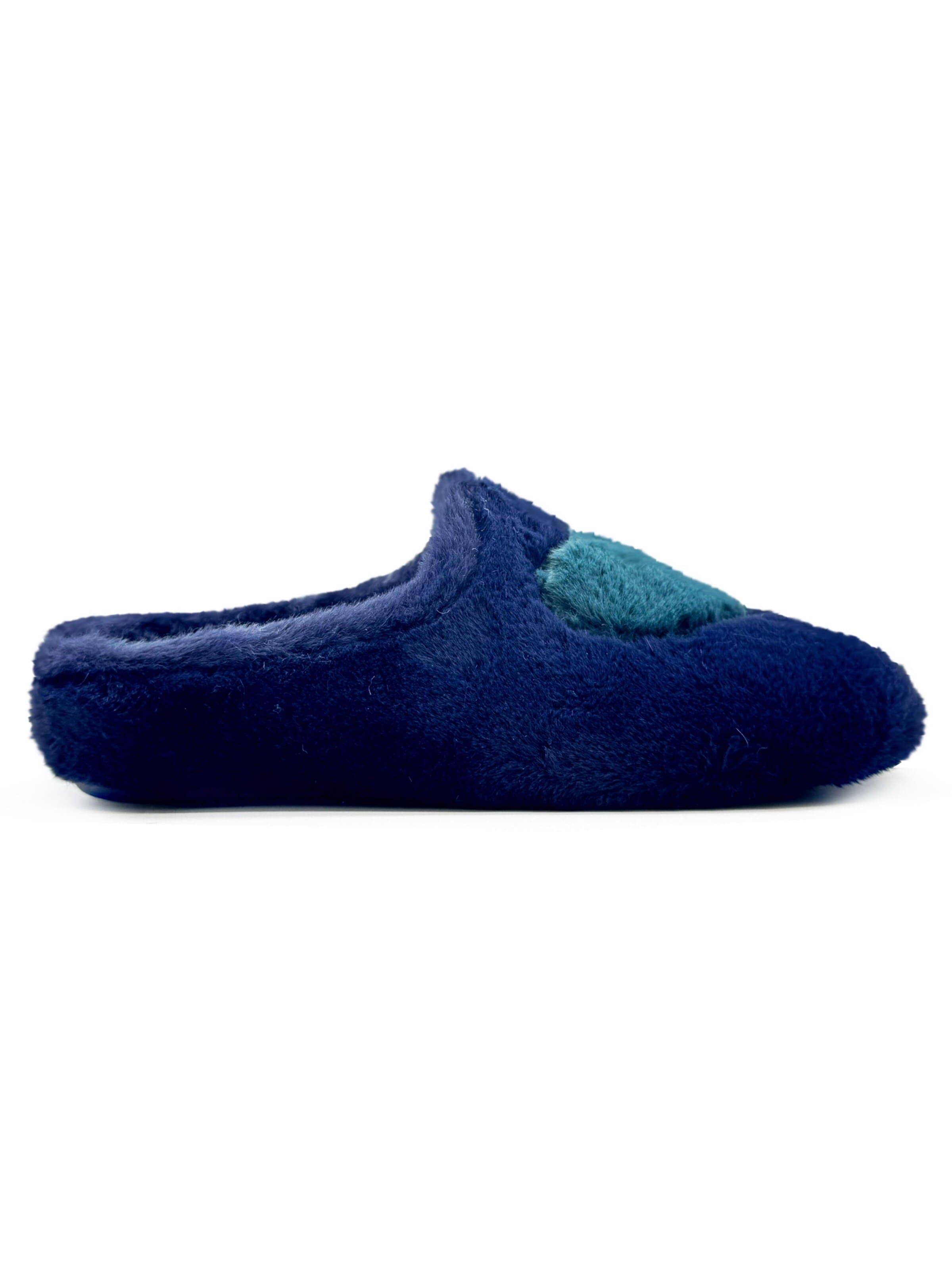 thies Mules 'thies 1856 ® Rec Heart Slipper Love' in Blue: front