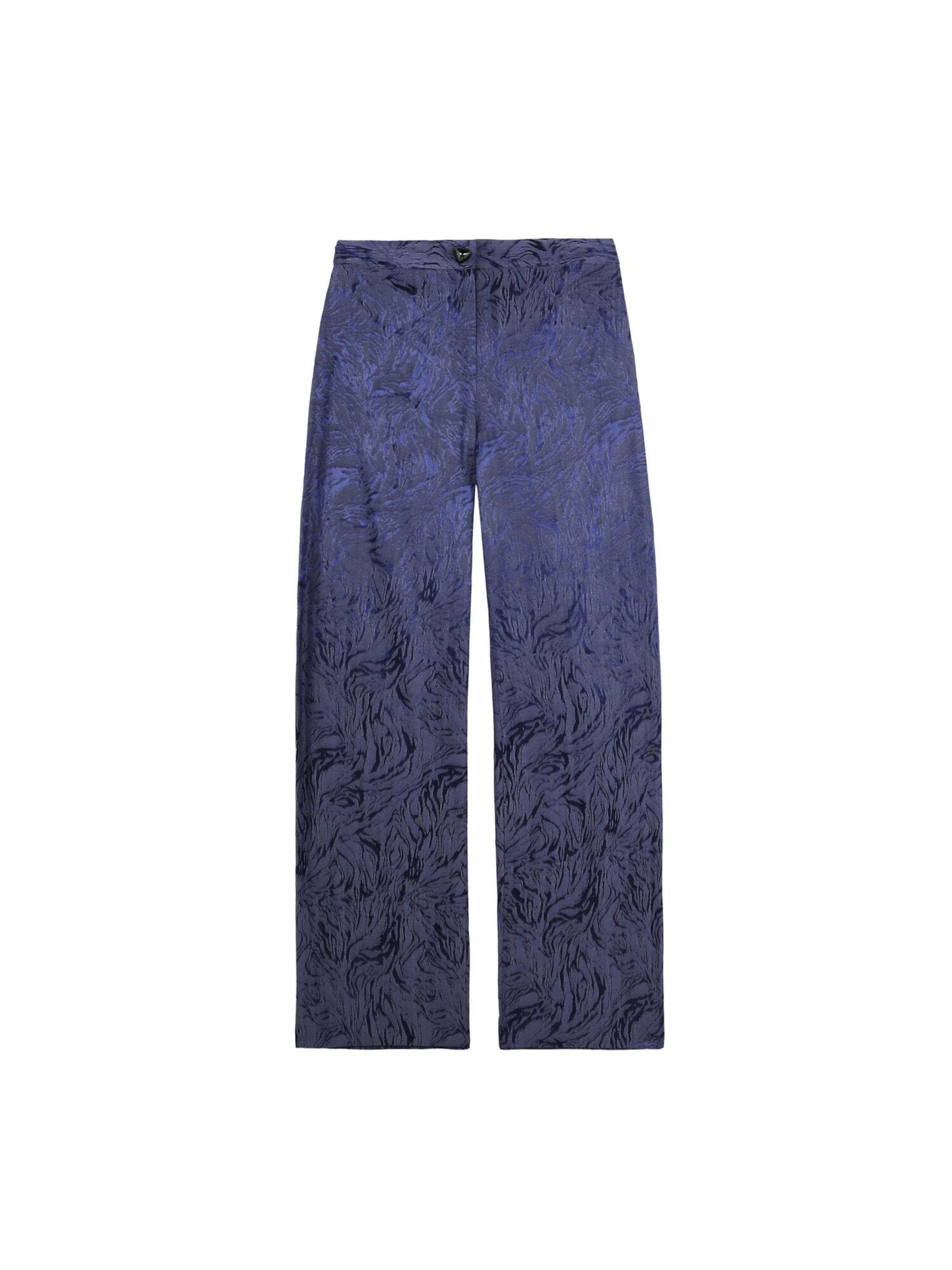 Scalpers Široke hlačnice Hlače | modra barva: sprednja stran