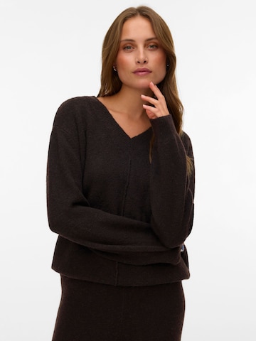 VERO MODA Sweater 'VMBesti' in Brown: front
