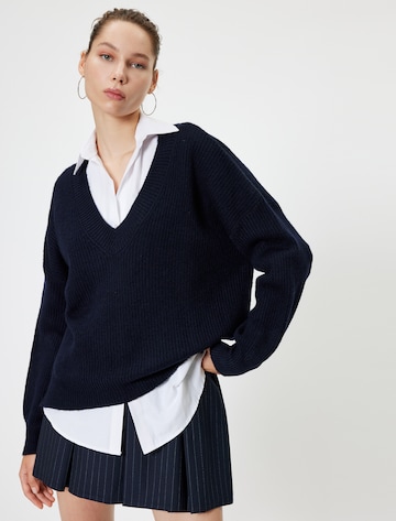 Koton Sweatshirt in Blue: front