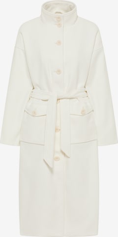 DreiMaster Vintage Between-Seasons Coat in White: front