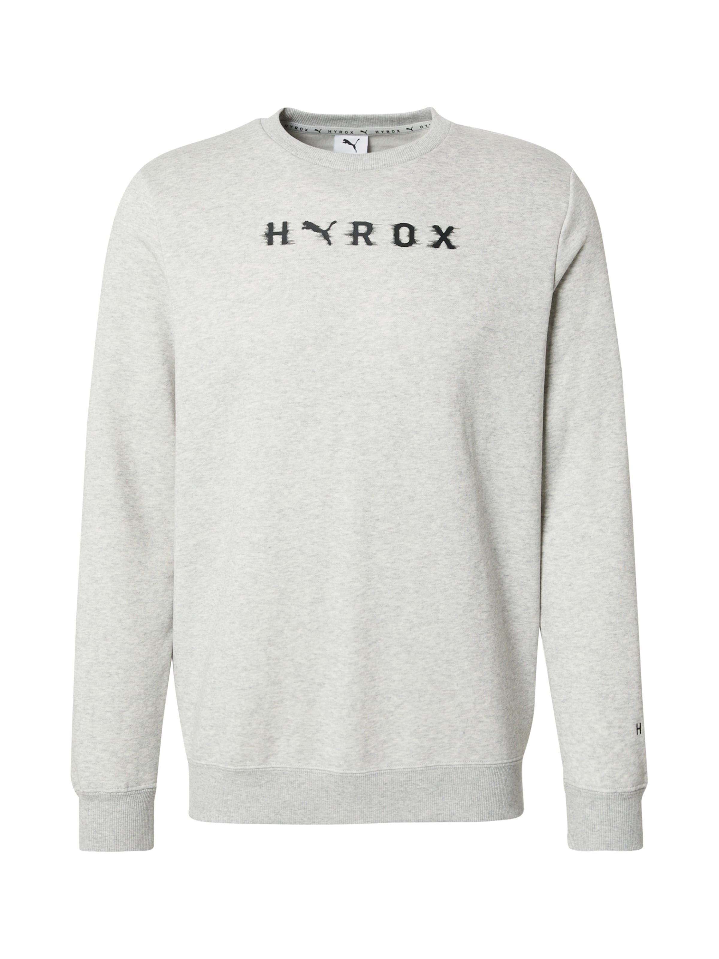 PUMA Αθλητική μπλούζα φούτερ 'Puma x Hyrox' σε γκρι: μπροστά