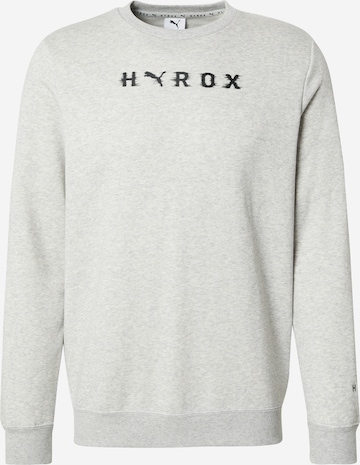 PUMASportska sweater majica 'Puma x Hyrox' - siva boja: prednji dio