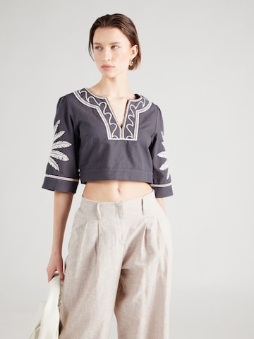 SCOTCH & SODA Blouse in Grey: front