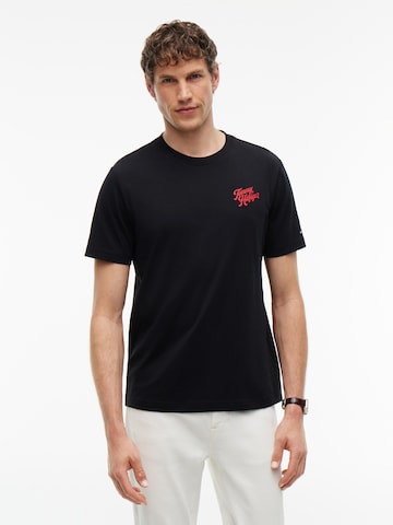 TOMMY HILFIGER Μπλουζάκι 'IC' σε μαύρο