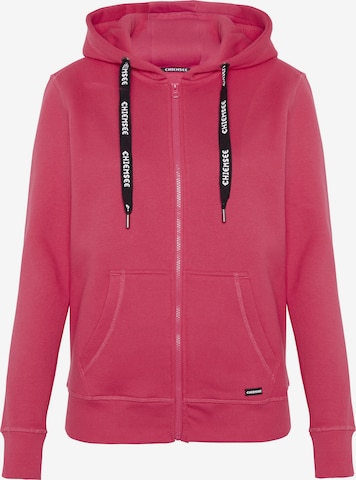 CHIEMSEE Sweatjacke in Pink: predná strana